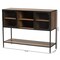 Baxton Studio Cardea Modern Industrial Walnut Brown Finished Wood and Black Metal 2-Door Sideboard 226-12486-ZORO - alternate 4